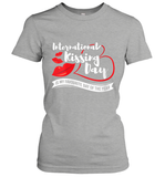 Womens Funny, International Kissing Day, International Kissing Day V Neck T Shirt Women's T-Shirt