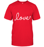 Women's Love Valentines Day Anniversary Shirt T Shirt T-Shirt