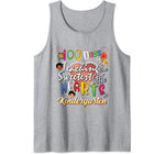 100 Days of School of Teaching Lil Hearts Teacher Valentines Tank Top