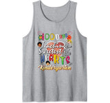 100 Days of School of Teaching Lil Hearts Teacher Valentines Tank Top