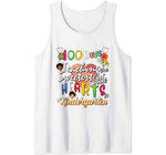 100 Days of School of Teaching Lil Hearts Teacher Valentines Tank Top