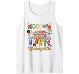 100 Days of School of Teaching Lil Hearts Teacher Valentines Tank Top