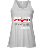 Womens England Flag Football Supporter Sports Gifts V Neck T Shirt Racerback Tank