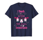 2nd Grade Shirts Teachers Valentine Party Cute Little Hearts T-Shirt