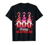 3 Gnomes Valentine Hearts Cute Valentine’s Day Gift Kids T-Shirt