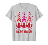3 Gnomes Valentine Hearts Cute Valentine’s Day Gift Kids T-Shirt