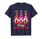 3 Gnomes Valentine Hearts Cute Valentine’s Day Gift Kids T-Shirt