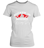 Womens Funny, International Kissing Day, Pucker UP it's V Neck T Shirt Women's T-Shirt