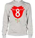 Womens Happy International Women's Day shirt for Youth Women  Back Tank Top Youth Long Sleeve