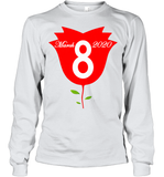 Womens Happy International Women's Day shirt for Youth Women  Back Tank Top Youth Long Sleeve