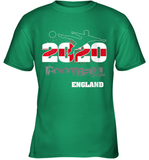 Womens England Flag Football Supporter Sports Gifts V Neck T Shirt Youth T-Shirt