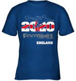 Womens England Flag Football Supporter Sports Gifts V Neck T Shirt Youth T-Shirt