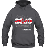 Womens England Flag Football Supporter Sports Gifts V Neck T Shirt Hoodie
