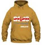 Womens England Flag Football Supporter Sports Gifts V Neck T Shirt Hoodie