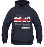 Womens England Flag Football Supporter Sports Gifts V Neck T Shirt Hoodie