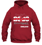 Womens England Flag Football Supporter Sports Gifts V Neck T Shirt Hoodie