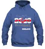 Womens England Flag Football Supporter Sports Gifts V Neck T Shirt Hoodie