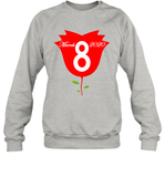 Womens Happy International Women's Day shirt for Youth Women  Back Tank Top Sweatshirt