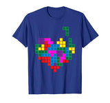 8 Bit Heart Video Gamer Gift Mens Boys Valentines Day T-Shirt