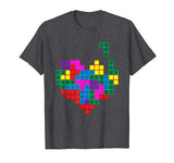 8 Bit Heart Video Gamer Gift Mens Boys Valentines Day T-Shirt