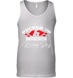 Womens Funny, International Kissing Day, Pucker UP it's V Neck T Shirt Tank Top