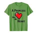 A Princess Has My Heart Video Game Valentine’s Day T-Shirt