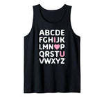 ABC I Love You Teachers Kids Parents Valentine’s Day Tank Top