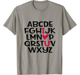 ABC I Love You Valentine – Teacher Valentine’s Day T-Shirt