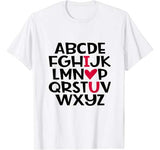 ABC I Love You Valentine – Teacher Valentine’s Day T-Shirt