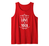 All You Need Is Love & Yoga – Valentine’s Day Tank Top