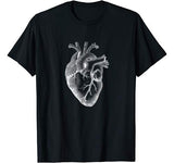 Anatomical Heart Illustration Spread The Love Valentine Art T-Shirt