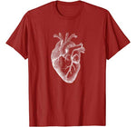 Anatomical Heart Illustration Spread The Love Valentine Art T-Shirt