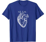 Anatomical Heart Illustration Spread The Love Valentine Art T-Shirt