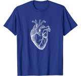 Anatomical Heart Illustration Spread The Love Valentine Art T-Shirt