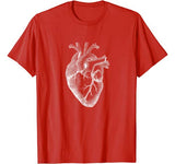 Anatomical Heart Illustration Spread The Love Valentine Art T-Shirt