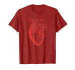 Anatomical Heart Spread The Love Artsy Valentine Gift T-Shirt