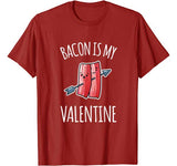 Bacon Is My Valentine Shirt For Boys Girls Gift Funny Bacon T-Shirt