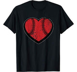 Baseball Heart Vintage Valentine’s Day Shirt for Kids Boys