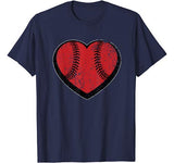 Baseball Heart Vintage Valentine’s Day Shirt for Kids Boys
