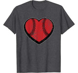 Baseball Heart Vintage Valentine’s Day Shirt for Kids Boys