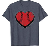 Baseball Heart Vintage Valentine’s Day Shirt for Kids Boys
