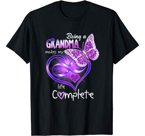 Being a grandma makes my life complete Butterfly woman tee T-Shirt