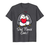Best Fiance Ever Valentine’s Day Gift for Him Cute Penguin T-Shirt