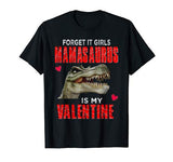 Boys Dinosaur Valentine’s Day Funny Mamasaurus Kids Gift T-Shirt