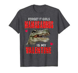 Boys Dinosaur Valentine’s Day Funny Mamasaurus Kids Gift T-Shirt