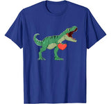 Boys Valentines Day Shirt Kids T-Rex Dinosaur I Steal Hearts