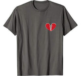 Broken Heart Love Break Up Sad Heartbroken Valentines T-Shirt