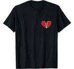 Broken Heart Love Break Up Sad Heartbroken Valentines T-Shirt
