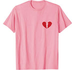 Broken Heart Love Break Up Sad Heartbroken Valentines T-Shirt