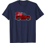 Buffalo Plaid Heart Shirt Valentine’s Day Buffalo Truck Tee